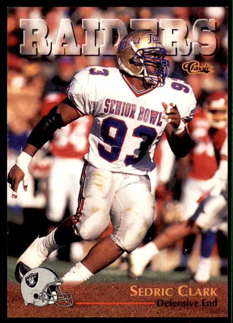 1996 Nfl Players Inc Classic Nfl Rookies Sedric Clark 56