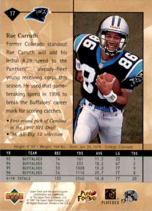 rae carruth jersey