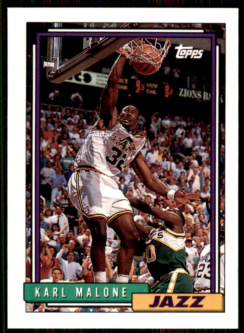 1992-93 Topps Karl Malone Utah Jazz #20 NBA Basketball HOF Card | eBay