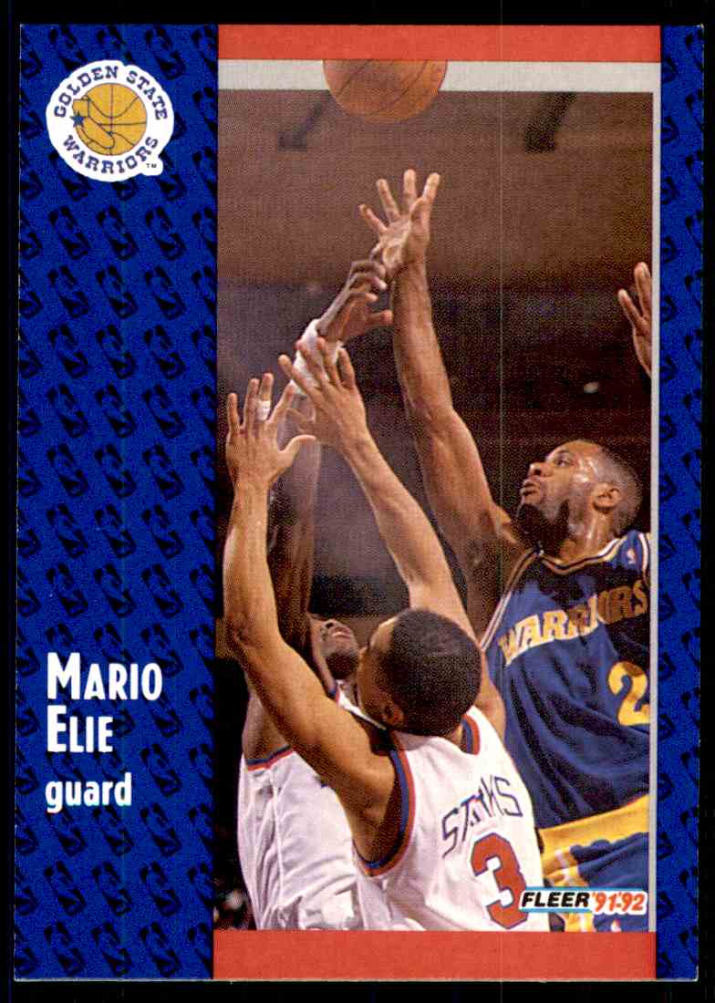 1991-92 Fleer Mario Elie #286