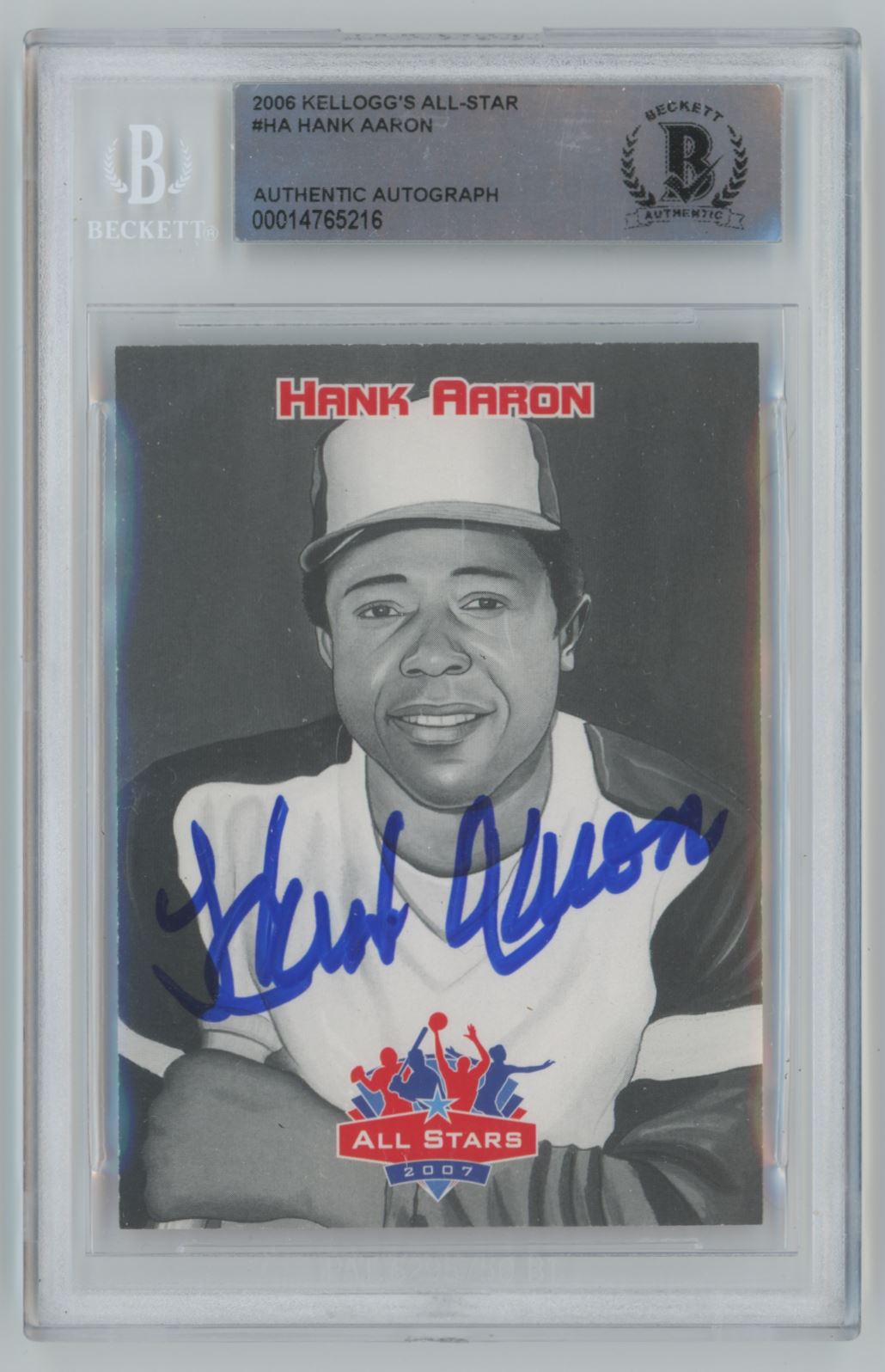 Hank Aaron Autograph Baseball Card