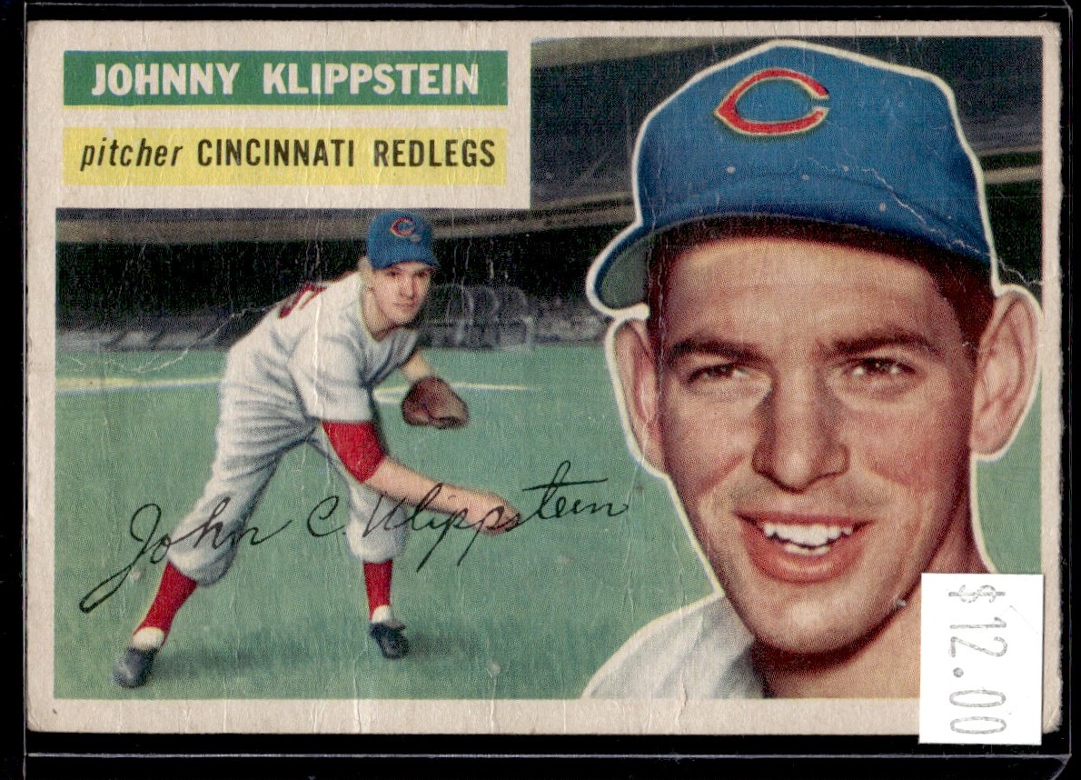 1956 Topps Johnny Klippstein #249 card front image