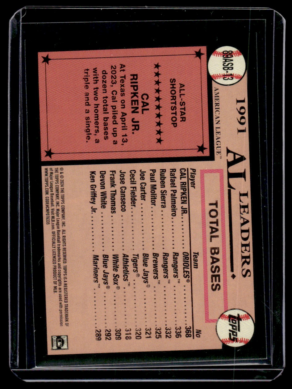 肉筆リー・コニッツ マーシャル・ソラール サイン アナログレコード EP ジャズ 2024 Topps 35th Anniversary 1988 All Star Cal Ripken Jr. Baltimore