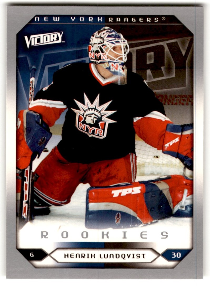 2005-06 Upper Deck Victory Henrik Lundqvist Rookie #288 New York