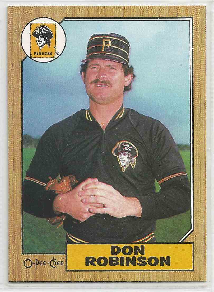 1987 O-Pee-Chee Don Robinson #387