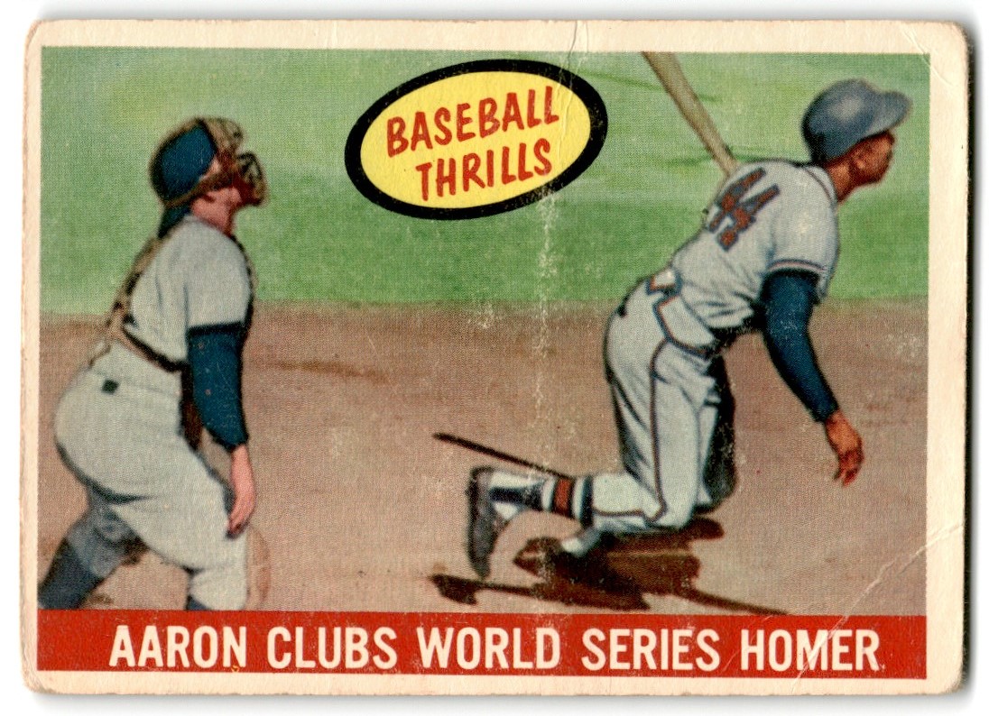 1959 Topps Hank Aaron #467 card front image