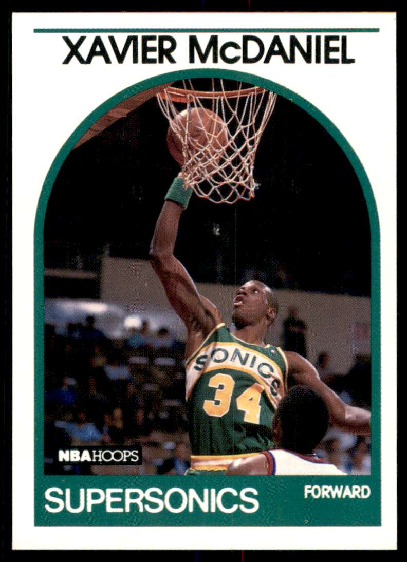 1989-90 Hoops Xavier McDaniel #70 card front image