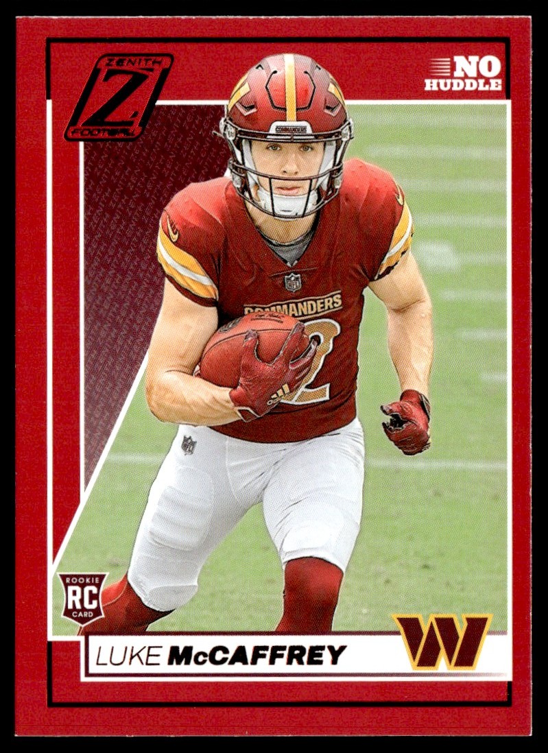 2024 Panini Zenith No Huddle Red Rookie Luke McCaffrey #168 | eBay
