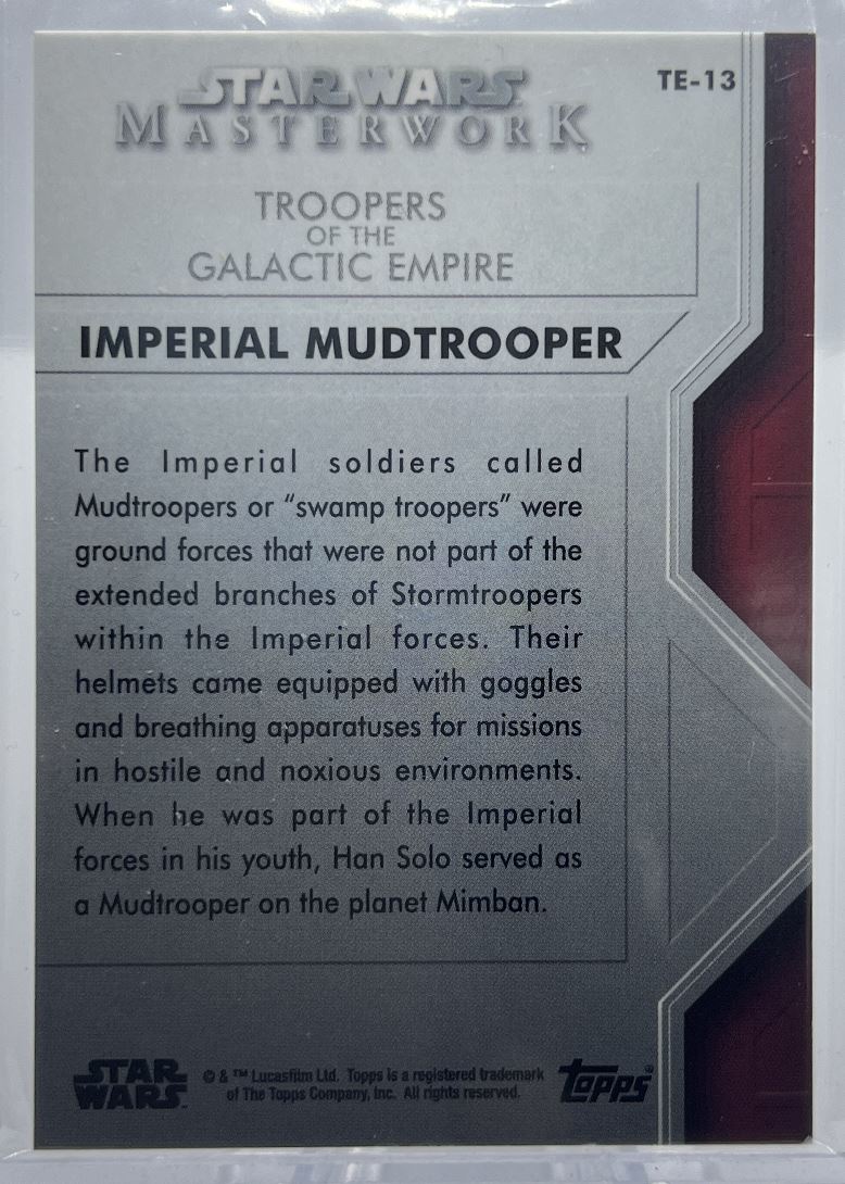2020 Trooper of the Galactic Empire IMPERIAL MUDTROOPER # TE-13 | eBay