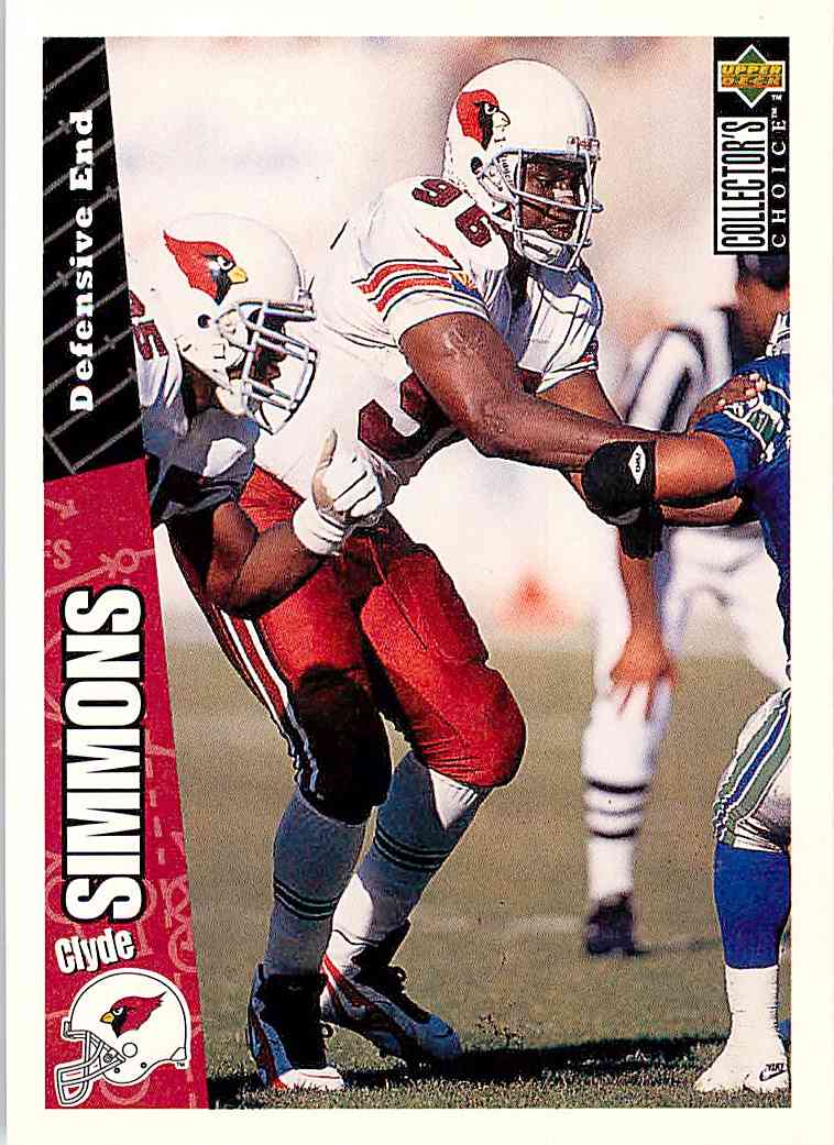 1996 Upper Deck Collector's Choice Clyde Simmons #288 on Kronozio