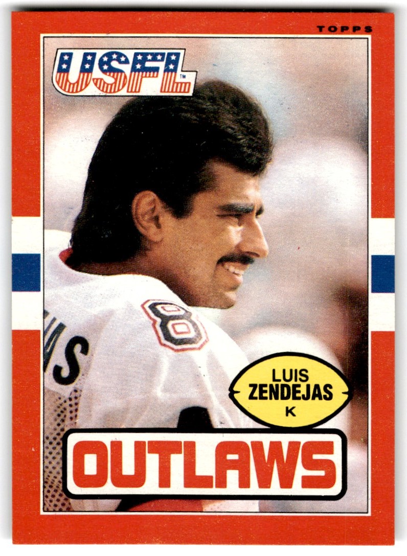 1985 Topps USFL Luis Zendejas Arizona Outlaws #9 | eBay