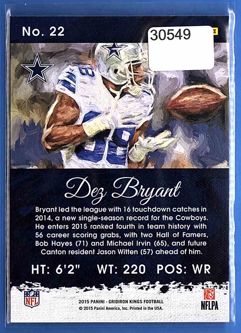 2015 Gridiron Kings Dez Bryant #22 on Kronozio