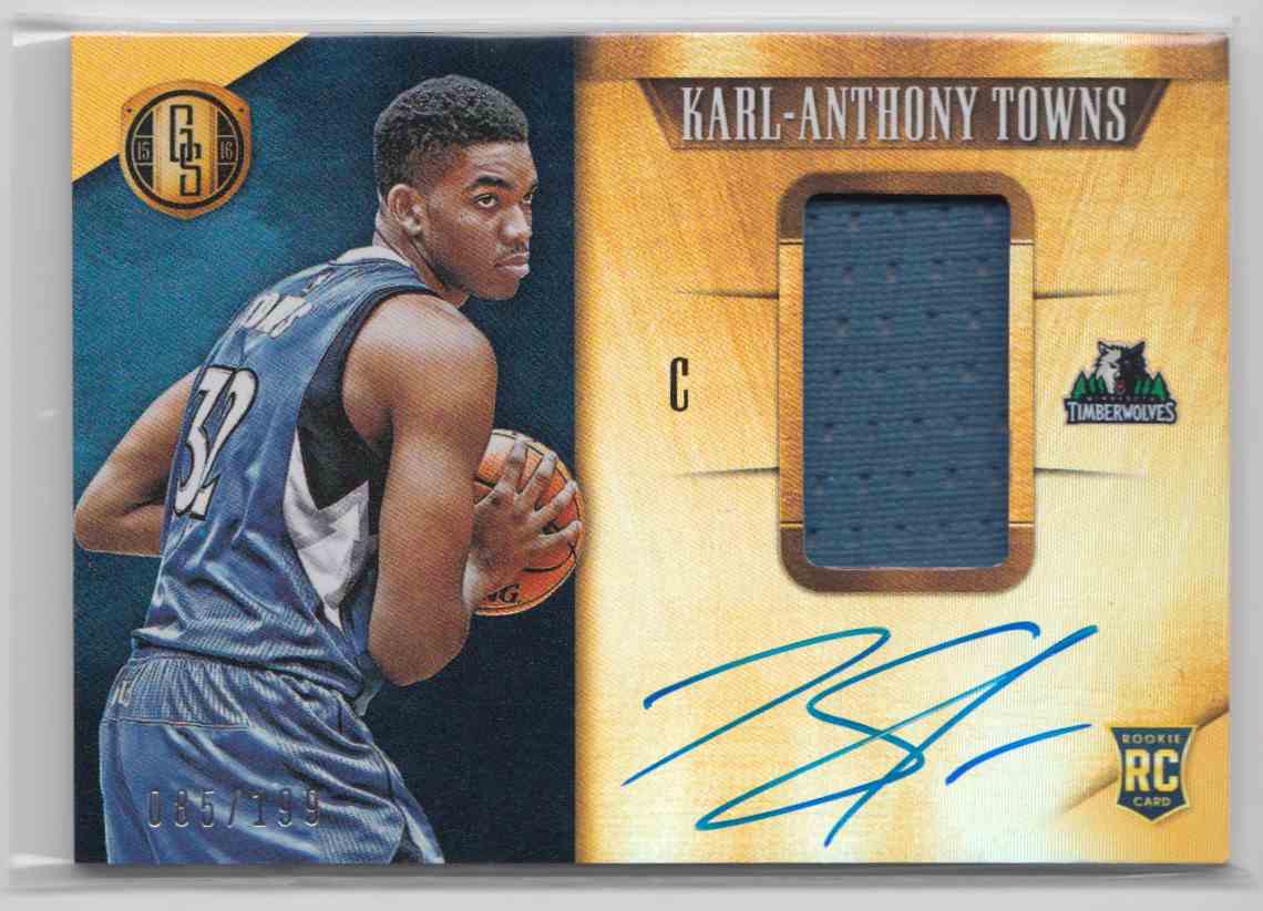 karl anthony towns autographed jersey