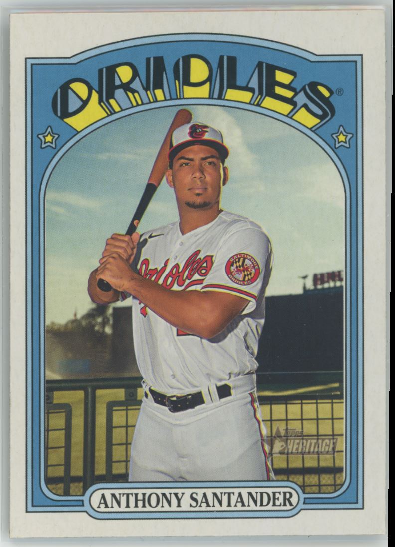 2021 Topps Heritage Anthony Santander #377 card front image