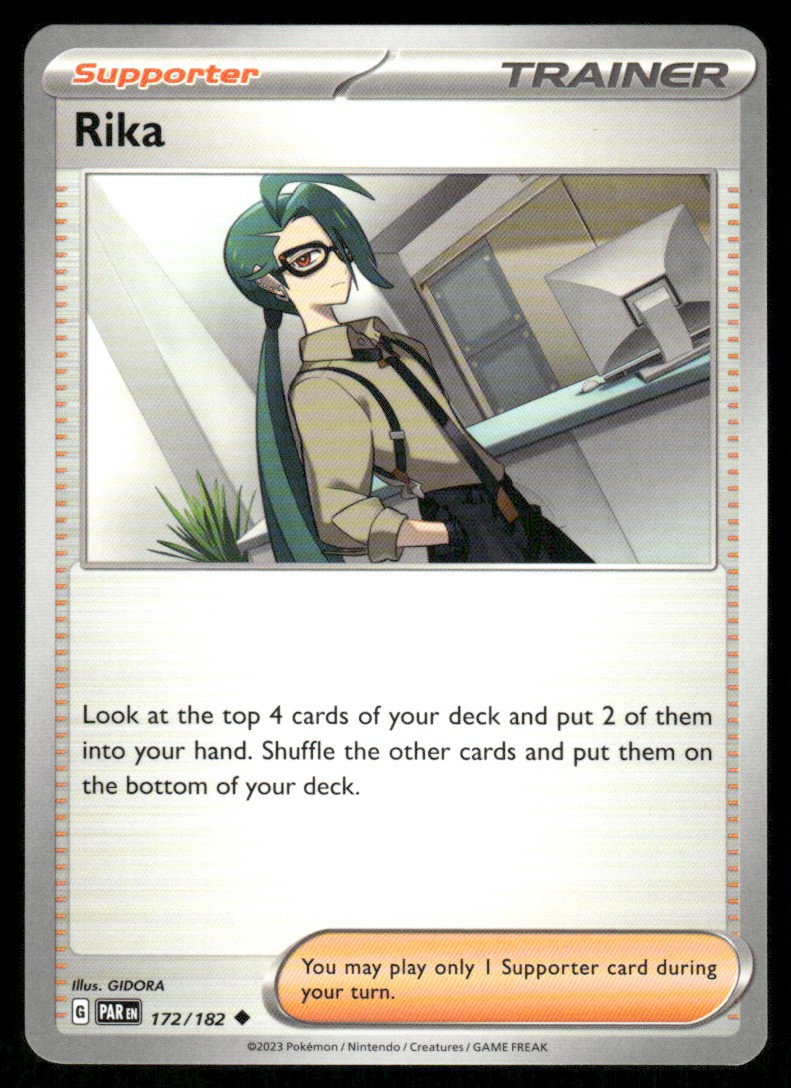 Rika Rika | 172/182 | Reverse Holo | Pokemon Paradox Rift | eBay