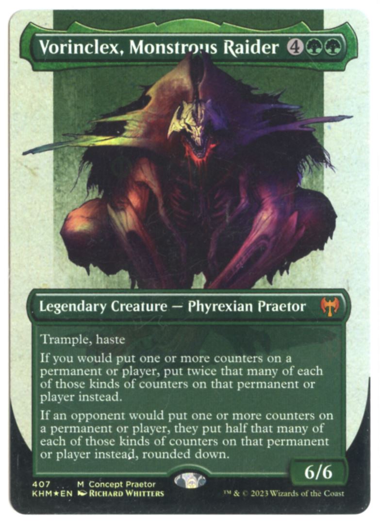 2023 MTG Kaldheim Vorinclex, Monstrous Raider ##407 card front image
