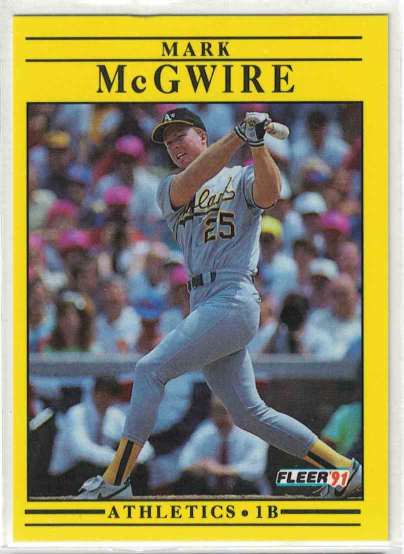 1991 Fleer Mark McGwire #17 on Kronozio