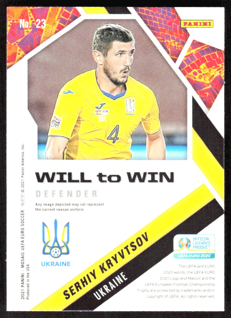 2021 6322D Panini MOSAIC UEFA EURO 2020 Will to Win Serhiy