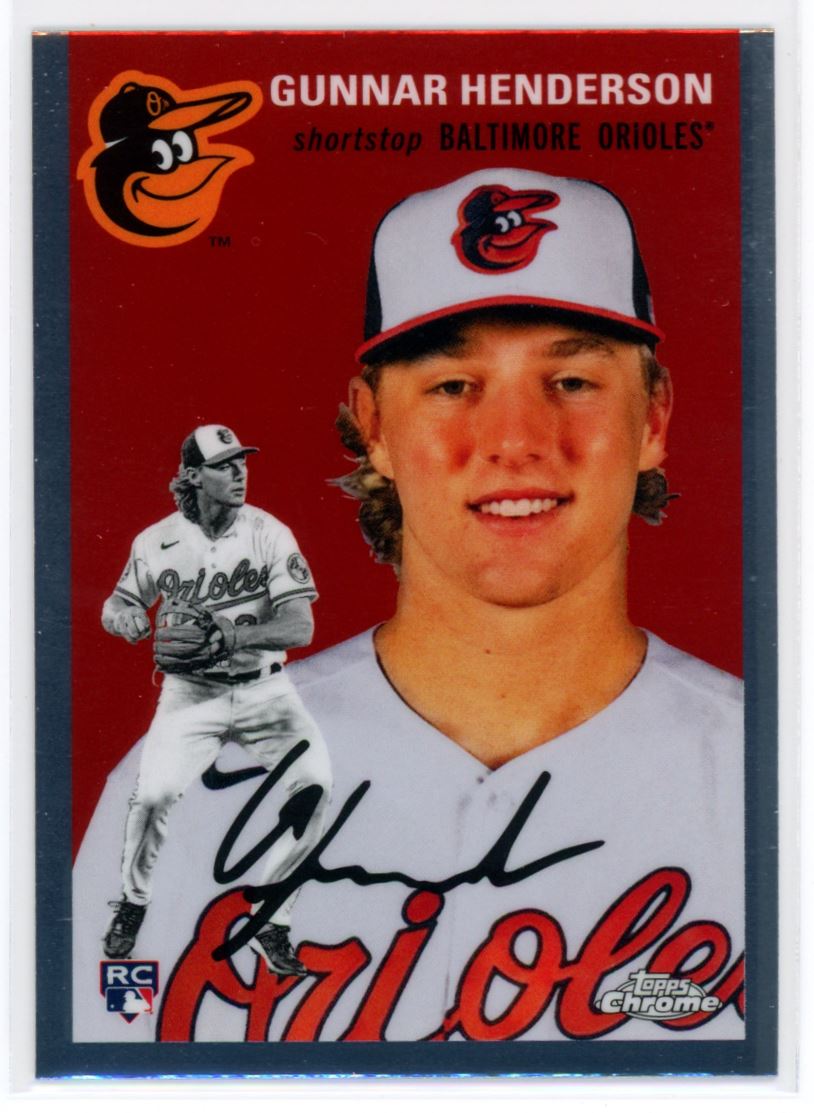 2023 Topps Chrome Platinum Gunnar Henderson RC Baltimore Orioles 