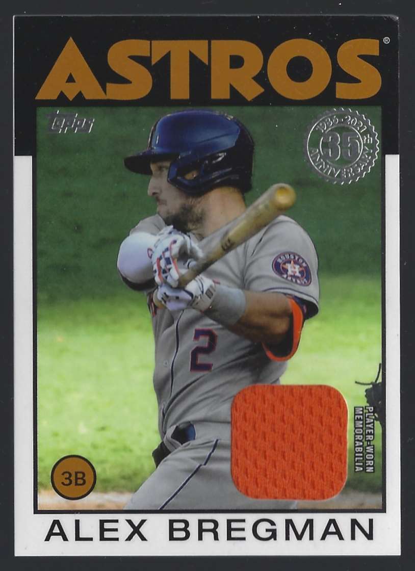 2021 Topps '86 Topps Relics Alex Bregman #86RAB card front image