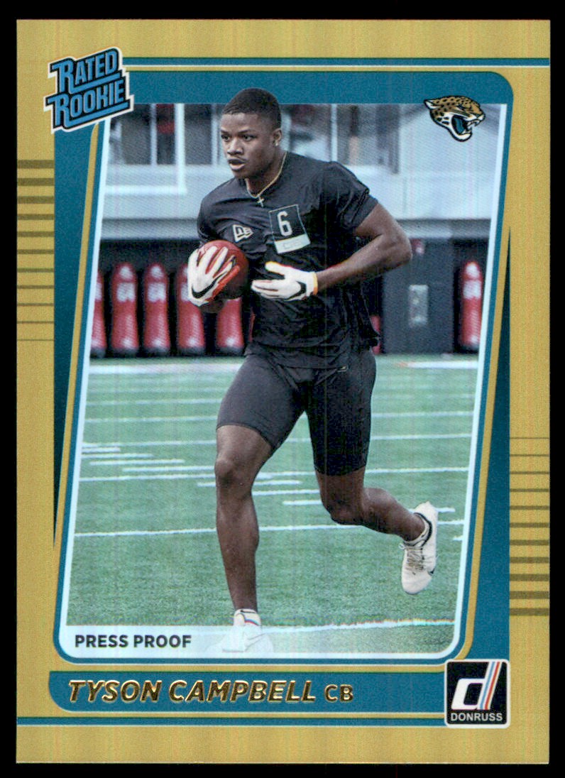 2021 Donruss Target Press Proof Holo Tyson Campbell #347 card front image