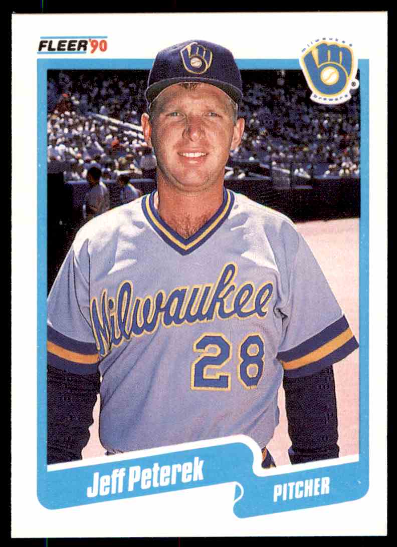1990 Fleer Baseball Jeff Peterek #333