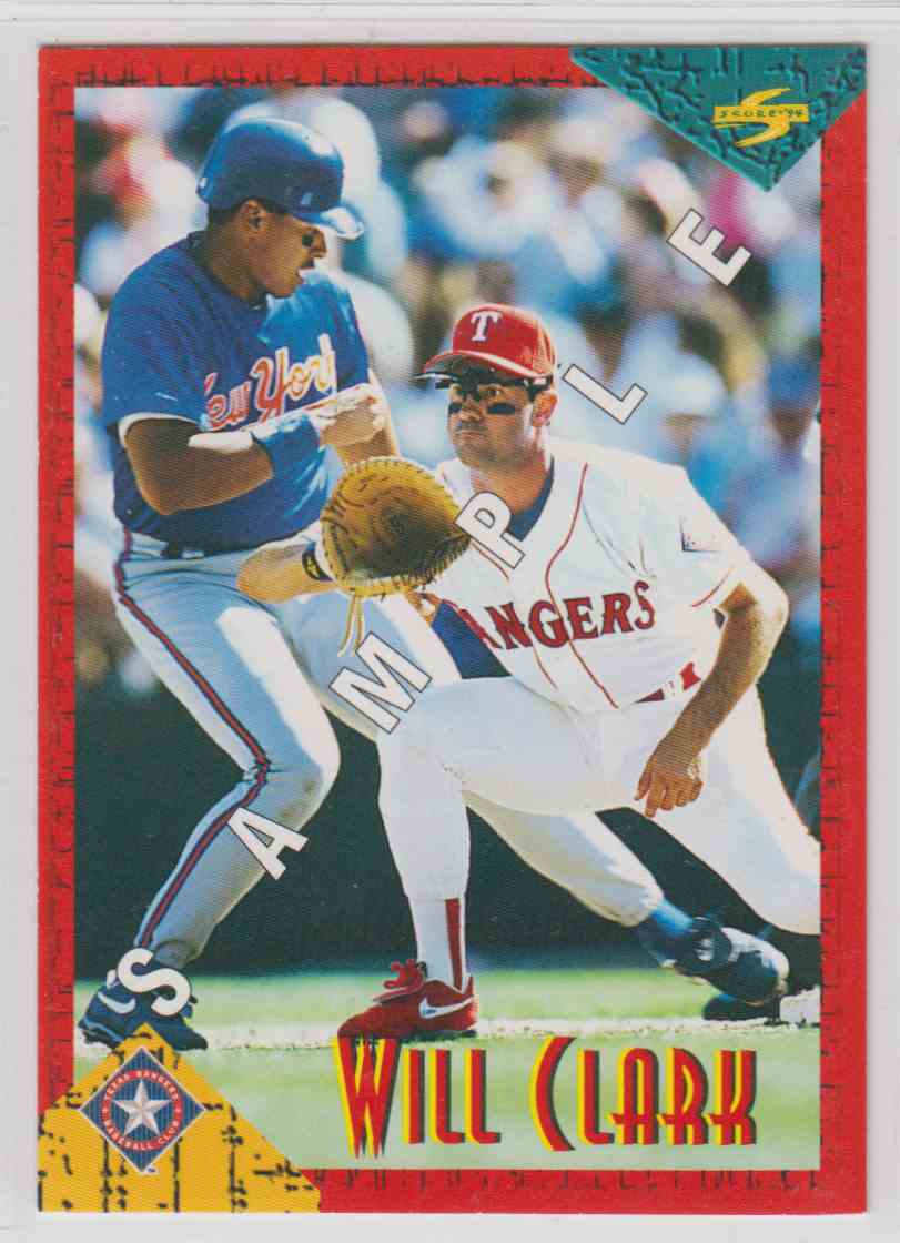 1994 Score Rookie Traded Will Clark #RT1