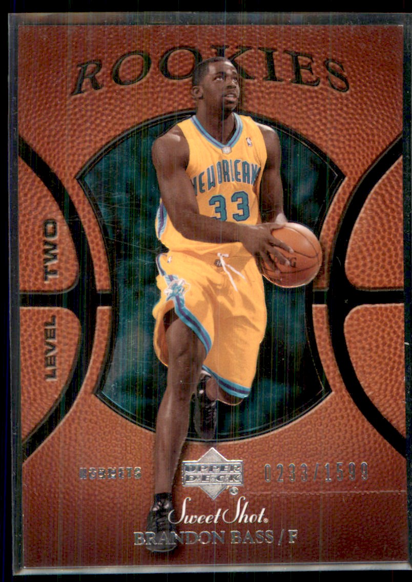 2006-07 Upper Deck Sweet Shot Brandon Bass RC New Orleans