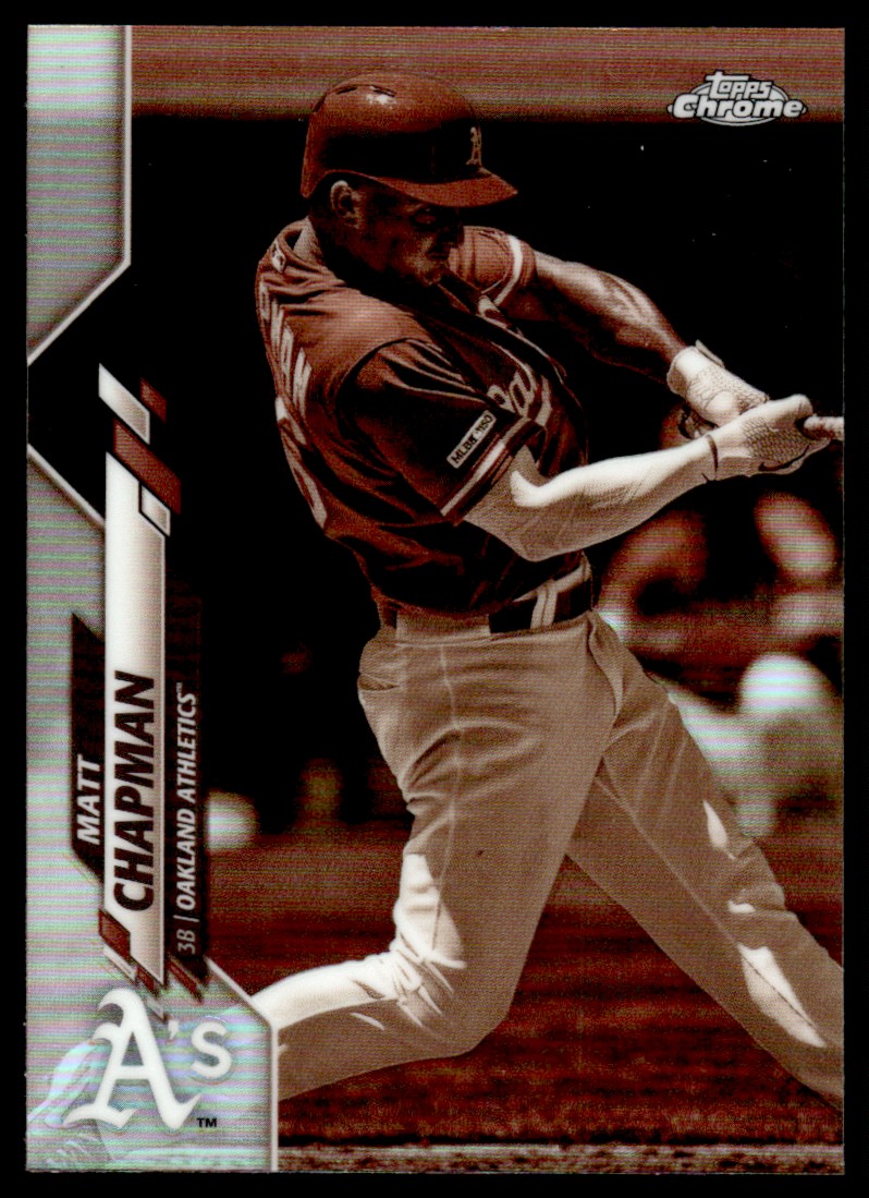 2020 Topps Chrome Sepia Refractor Matt Chapman Oakland Athletics