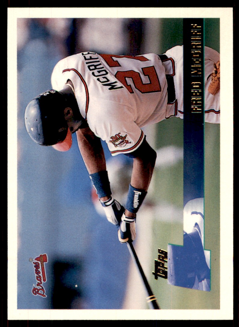 1996 Topps Fred Mcgriff #1b card front image
