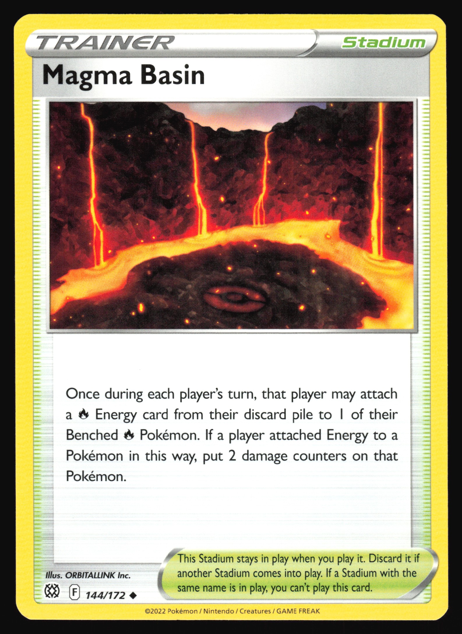 DRT クラッシュ9 magma 2022 Pokemon TCG Trainer Magma Basin 144/172 Brilliant Stars