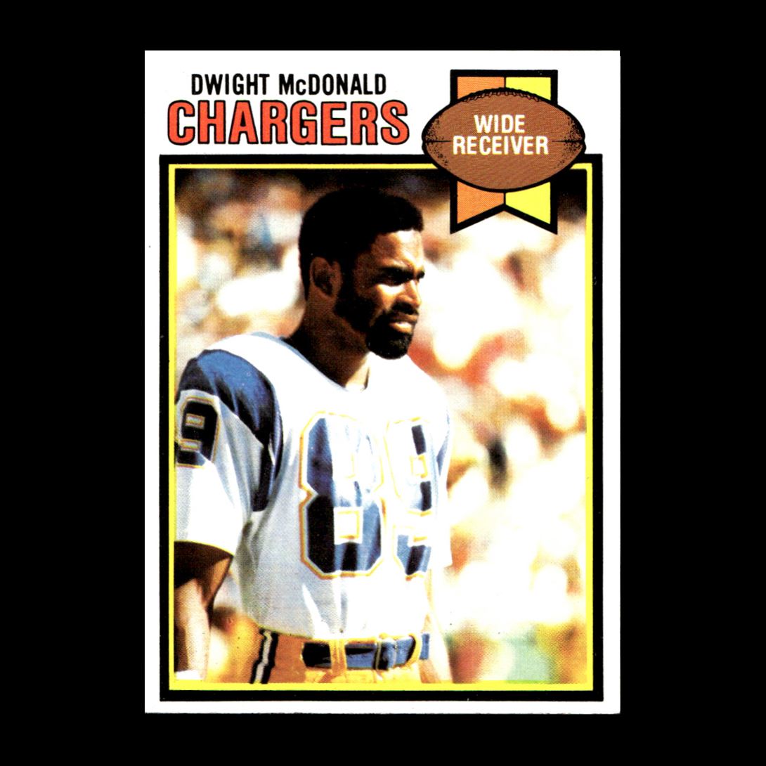 Dwight McDonald 1979 Topps Rookie San Diego Chargers #17 R309H 3