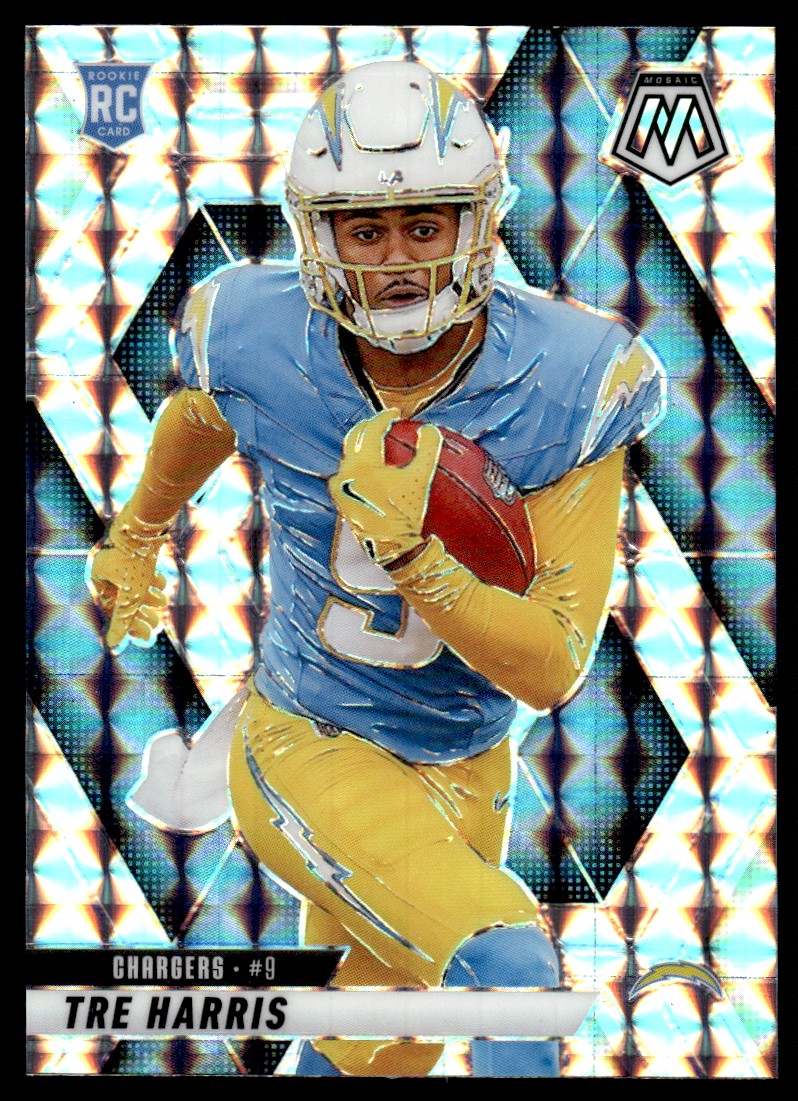 2025 Panini Mosaic Mosiac Silver Tre Harris Rookie Los Angeles Chargers #326