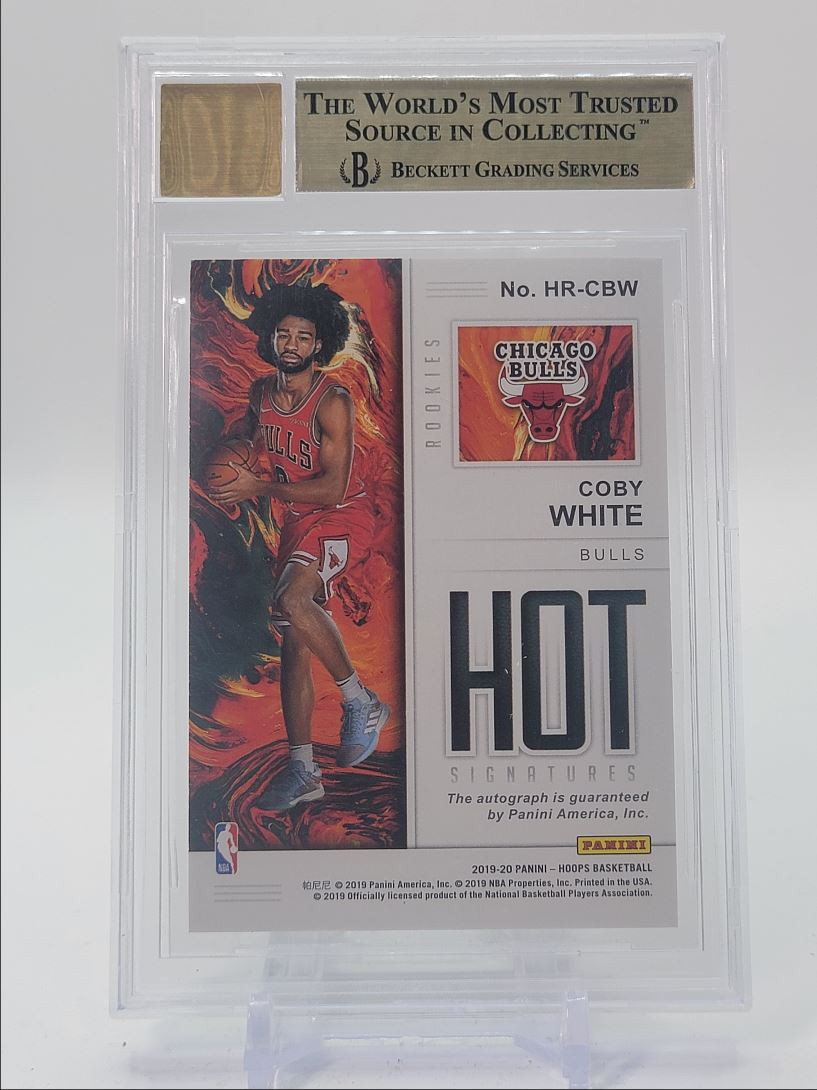 2019-20 NBA HOOPS ROOKIE HOT AUTOGRAPH RED COBY WHITE on Kronozio