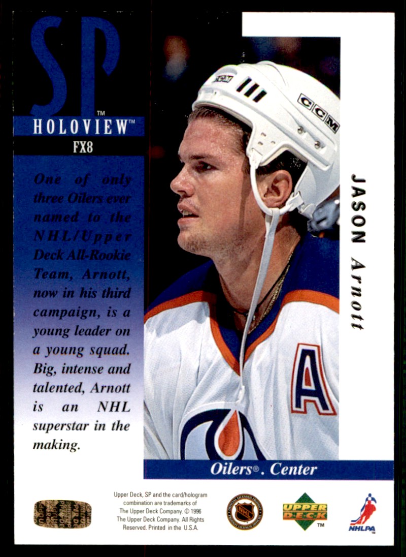 1995-96 SP Holoview Jason Arnott #FX8 card back image