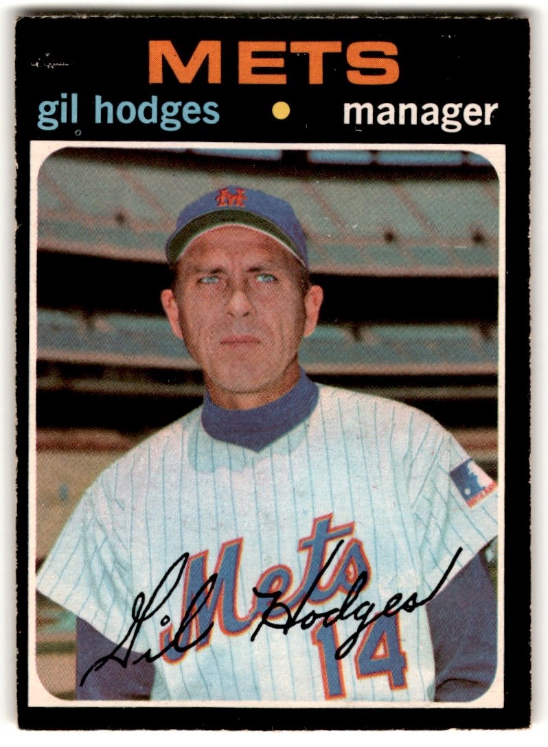 1971 O-Pee-Chee Gil Hodges #183 card front image