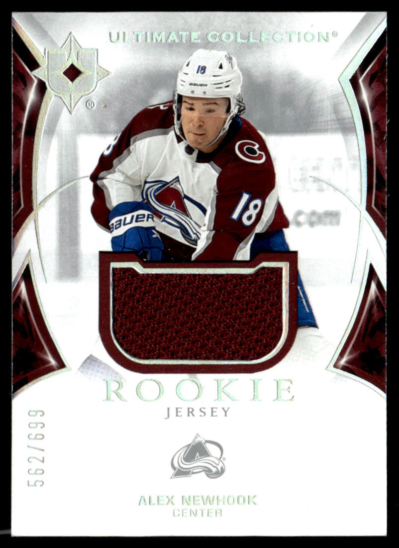 2021-22 UD Ultimate Collection Rookies Jersey Alex Newhook #175 on Kronozio