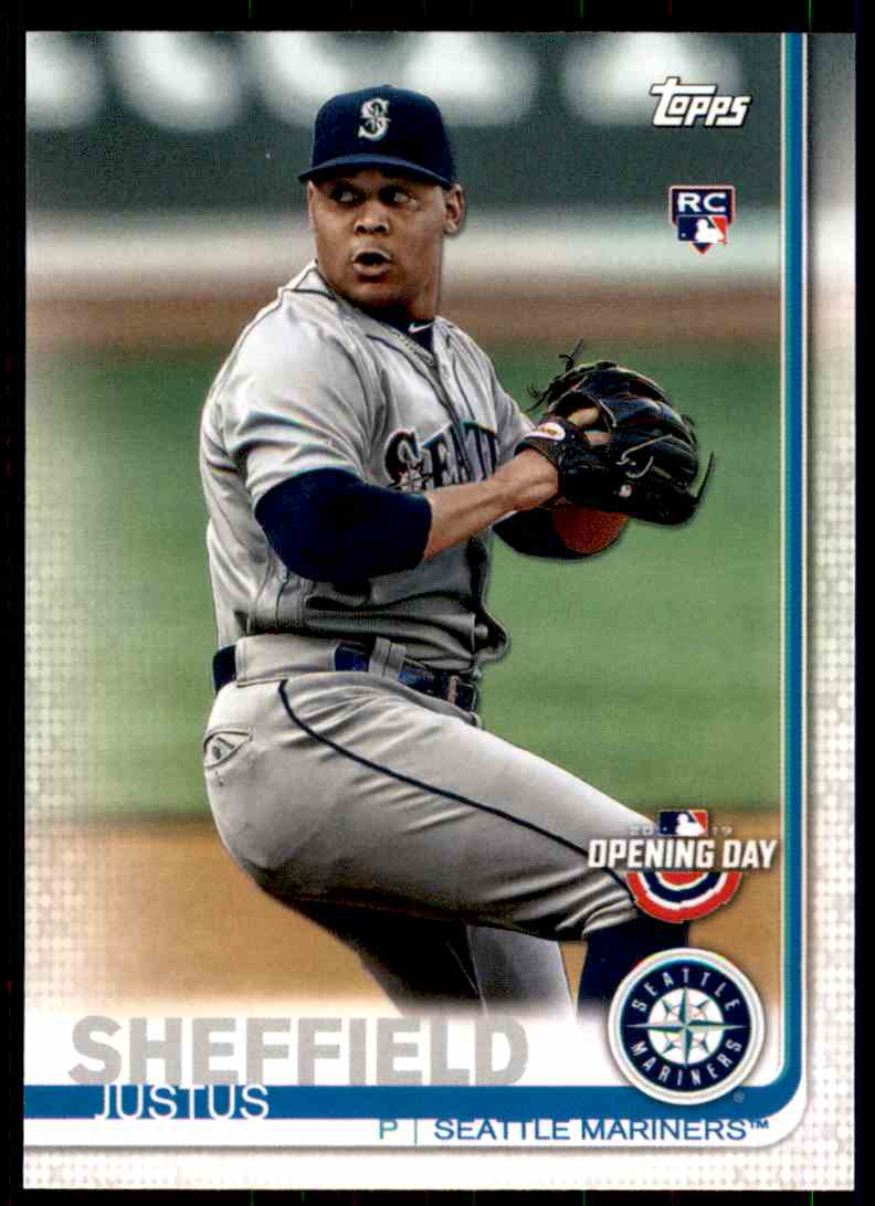 2019 Topps Opening Day Justus Sheffield 88 on Kronozio