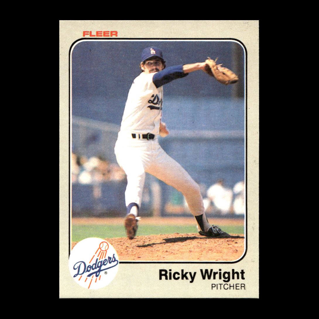 Ricky Wright 1983 Fleer Rookie Los Angeles Dodgers #226 NM-MT