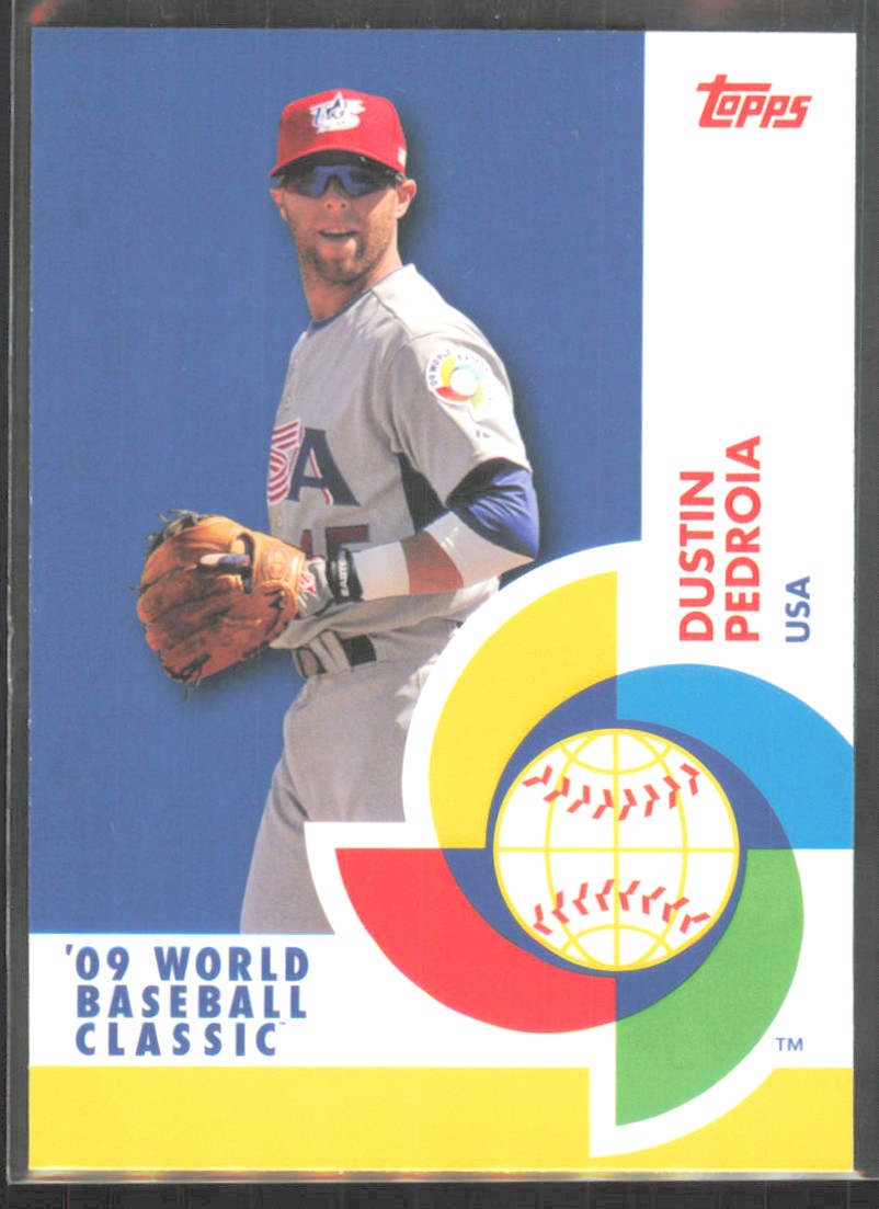2009 Topps WBC Stars World Baseball Classic Dustin Pedroia USA
