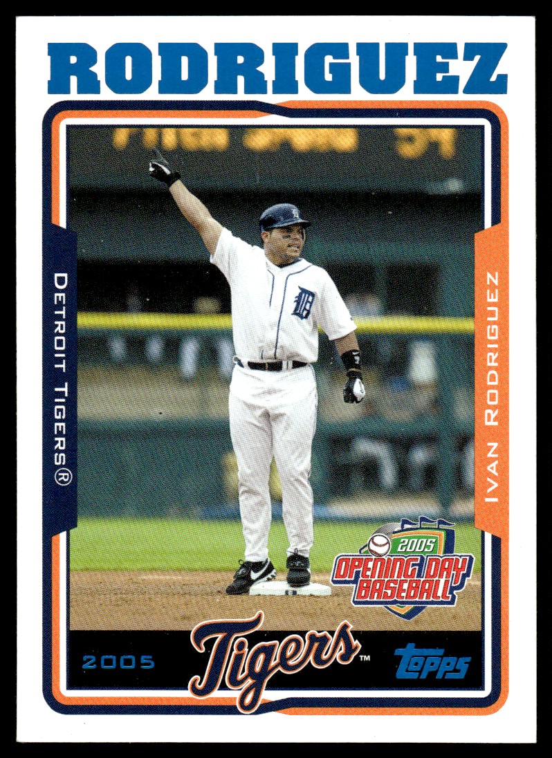 メジャーリーグ　カード　Ivan Rodriguez 2005 Topps Opening Day Baseball Card Ivan Rodriguez Detroit Tigers