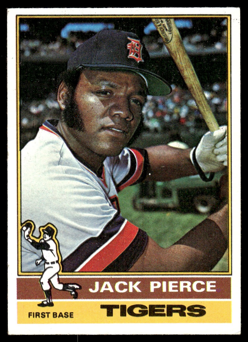 1976 Topps Baseball Card Jack Pierce RC Detroit Tigers #162 NM | eBay