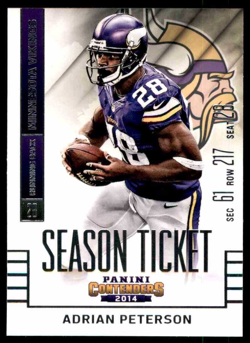 2014 Panini Contenders Adrian Peterson #100