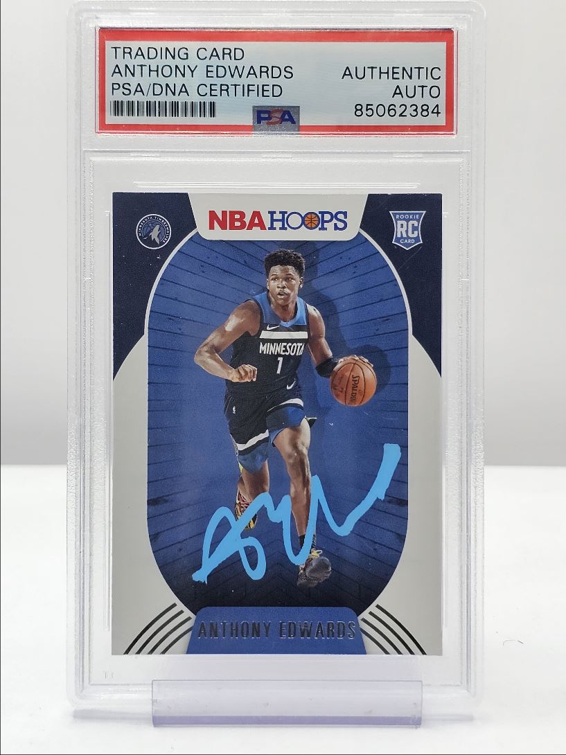 2020-21 NBA HOOPS ROOKIE ON CARD AUTOGRAPH ANTHONY EDWARDS on Kronozio