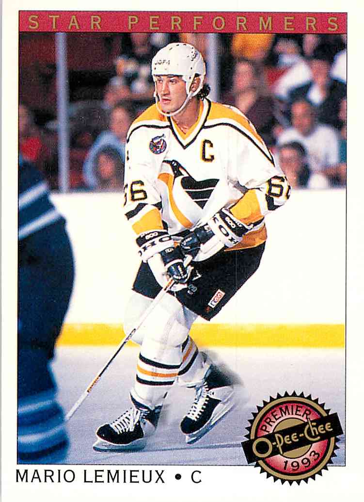 1992-93 O-Pee-Chee Premier Mario Lemieux #22 on Kronozio