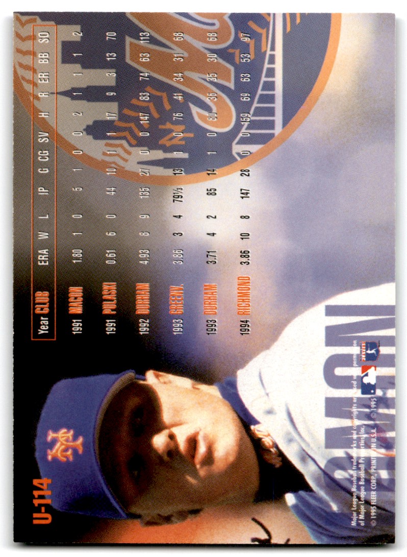 1995 Fleer Update Kevin Lomon New York Mets #U-114 | eBay