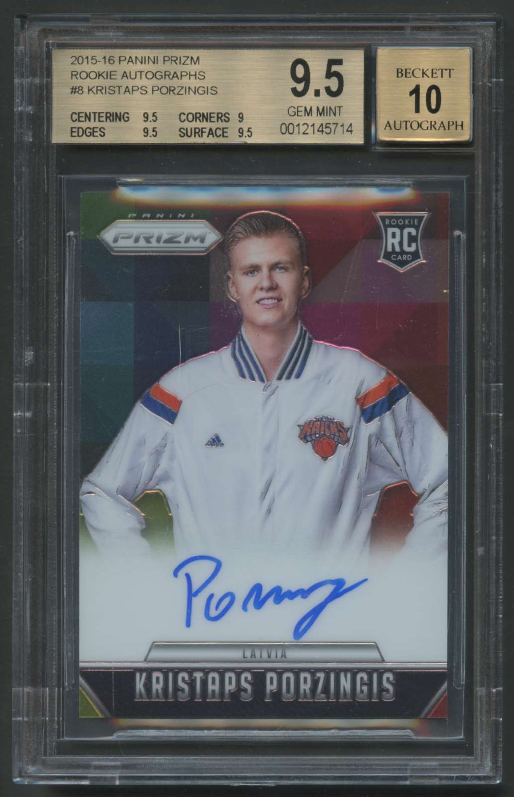 porzingis autograph