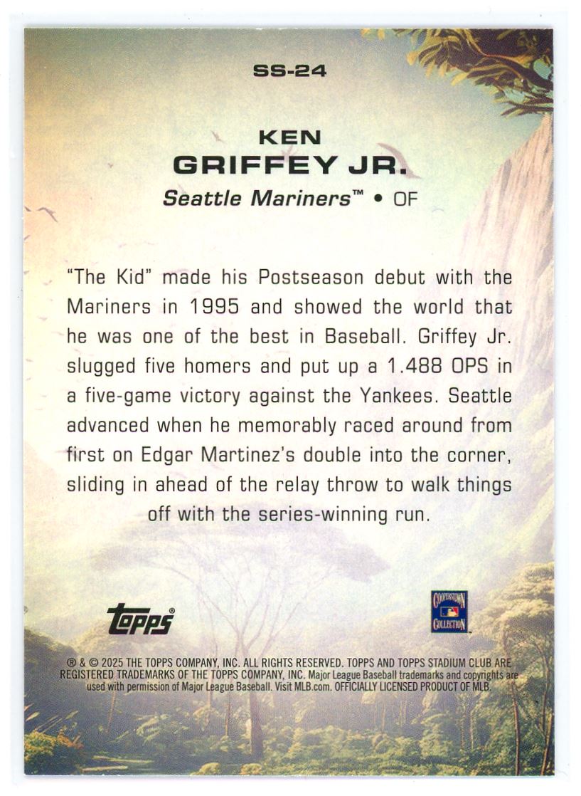 2025 Topps Stadium Club Savage Sluggers Ken Griffey Jr. Seattle