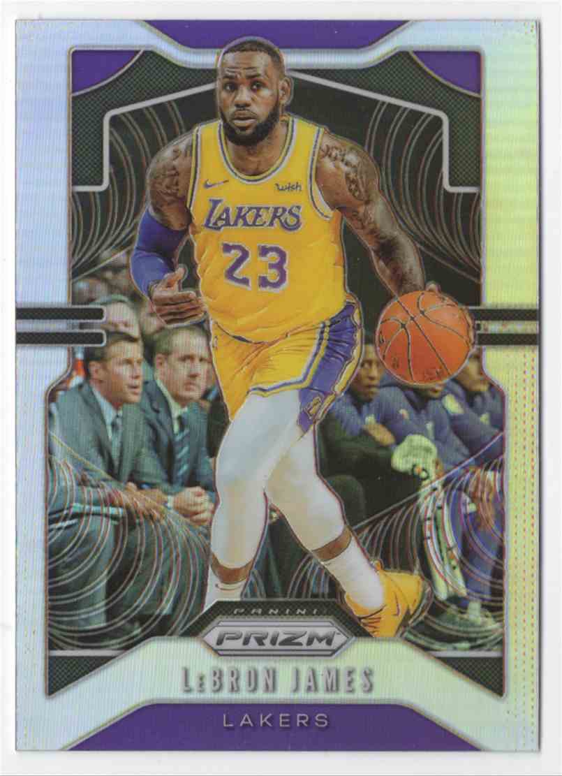 2019-20 Panini Prizm Prizms Silver LeBron James #129 on Kronozio