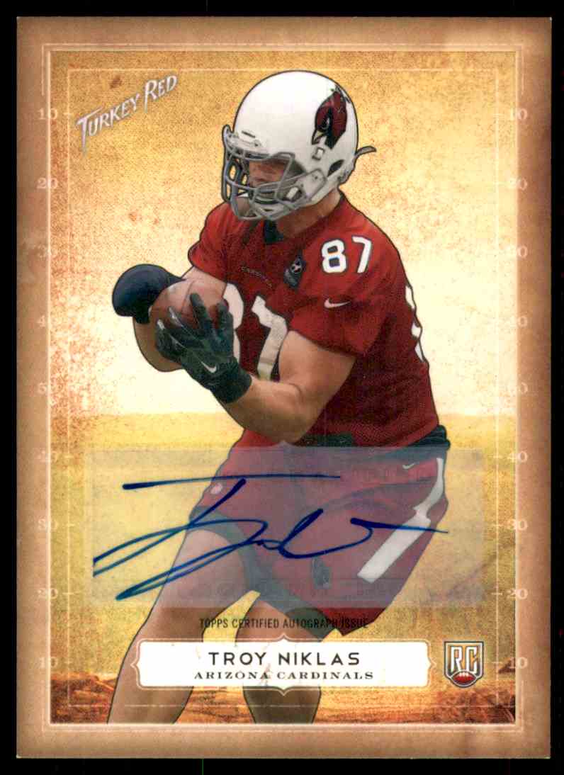 2014 Topps Turkey Red Autographs Troy Niklas #18 card front image